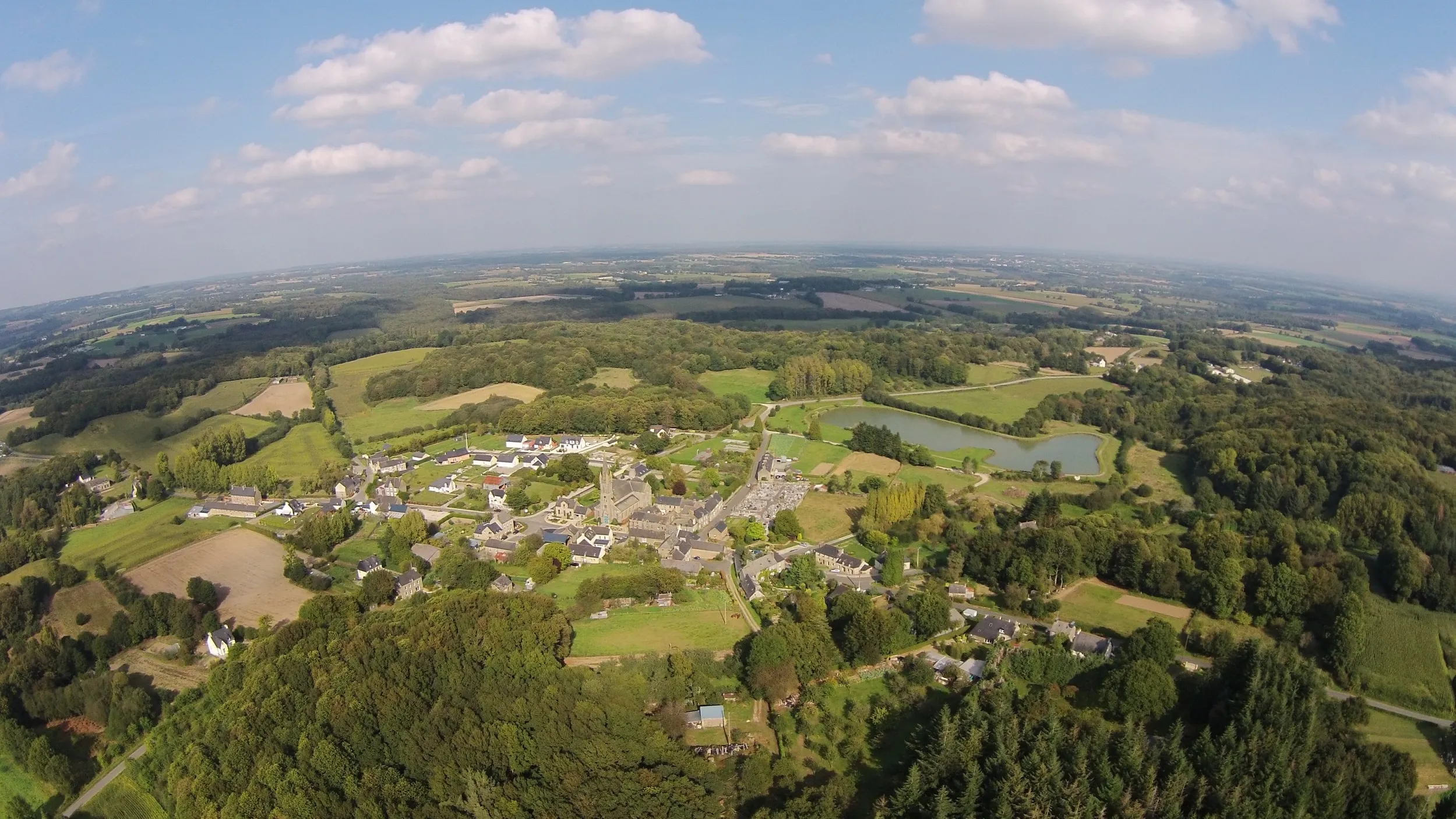 Panorama de Gomené depuis les hauteurs