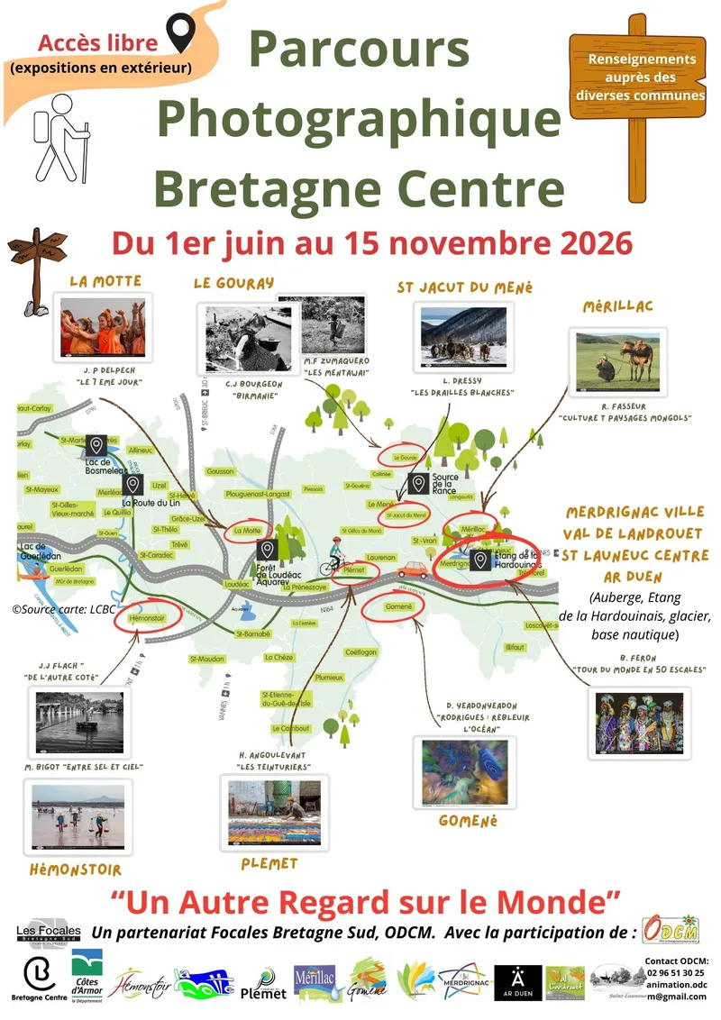 Affiche du Parcours Photographique Bretagne Centre